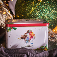 Innles mynd í myndavísara, Christmas Robin 40 Teabag Tin