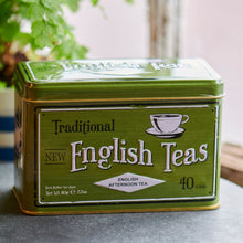 Innles mynd í myndavísara,  Vintage Selection Green 40 Teabag Tin