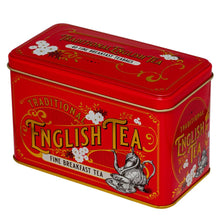 Innles mynd í myndavísara, Vintage Victorian Red 40 Teabag Tin