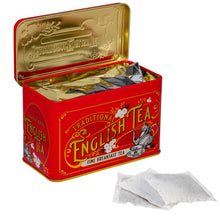 Innles mynd í myndavísara, Vintage Victorian Red 40 Teabag Tin
