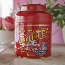 Innles mynd í myndavísara, Vintage Victorian 80 Teabag Tin
